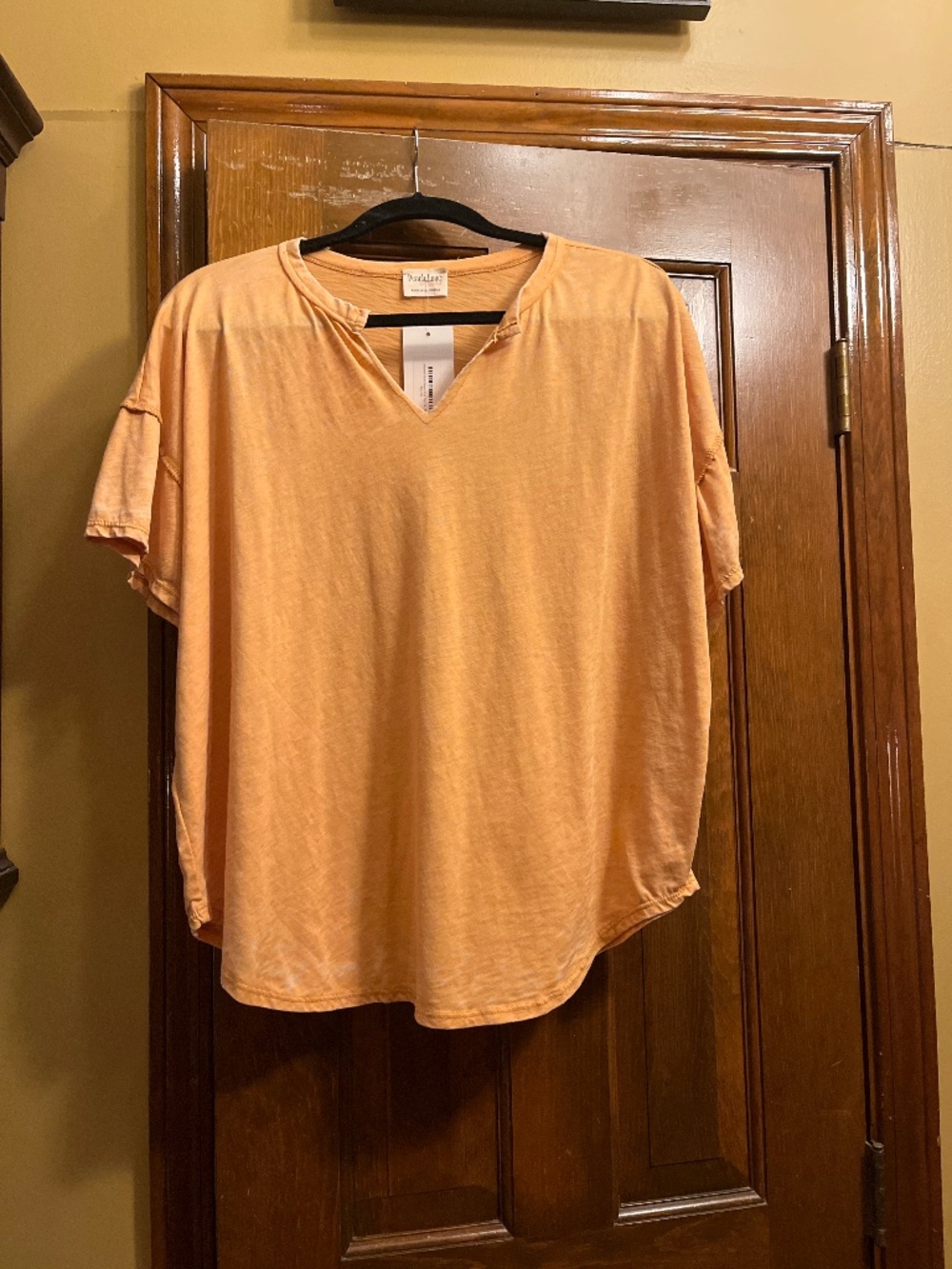 NWT Goldenrod Color Peach Love Brand T-Shirt.